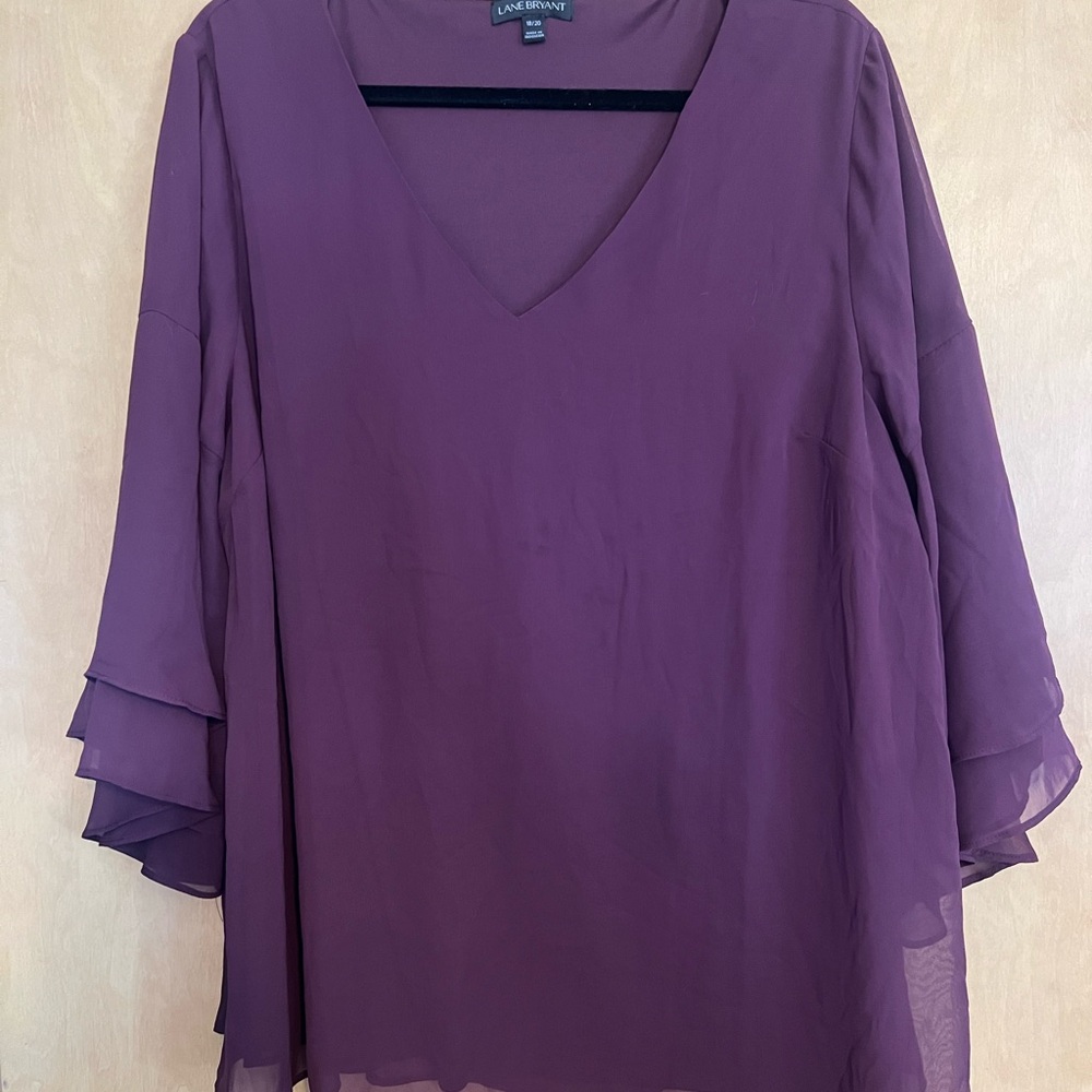 Lane Bryant Women's Deep Purple Blouse